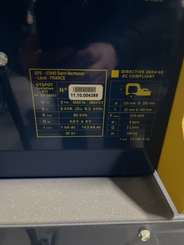 1117175-9 Spot welding - GYS Gyspot evolution PTI