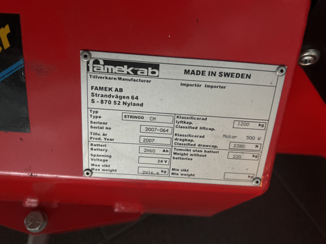 1117184-3 Vehicle mover Stringo