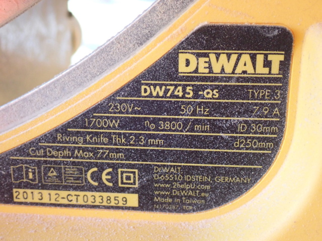 1161113-5 Table circular saw DeWalt DE7401