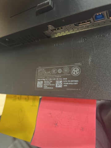 1051762-3 Computer monitors 4 pcs 24" Dell P2418D - 2018