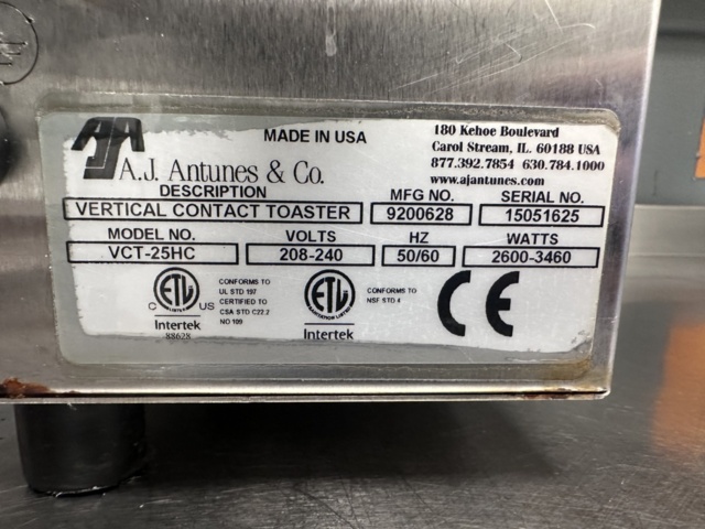 1161548-4 Toaster Antunes RoundUp VCT-25HC