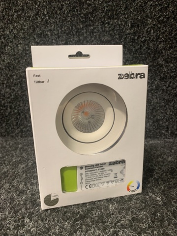 1161252-2 6 pc Downlight Light Complete 6.5W LED, Zebra