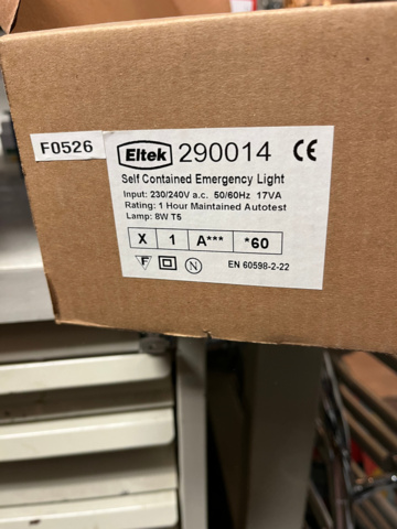 1149007-2 Emergency lighting 7 pcs - Eltek 290014