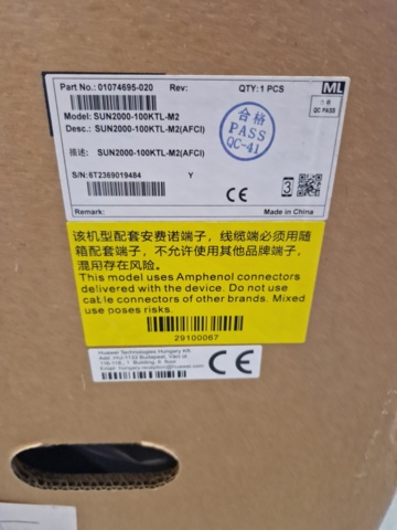 1161740-5 New solar cell package metal roof - Complete package 100kW Huawei, 240 panels and inverter