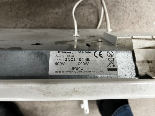 1144930-4 Electric element, Dimplex 1000W