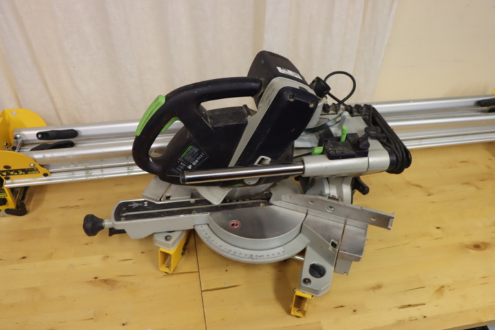 1139934-1 Festool KS60E Miter Saw with Dewalt Saw Bench