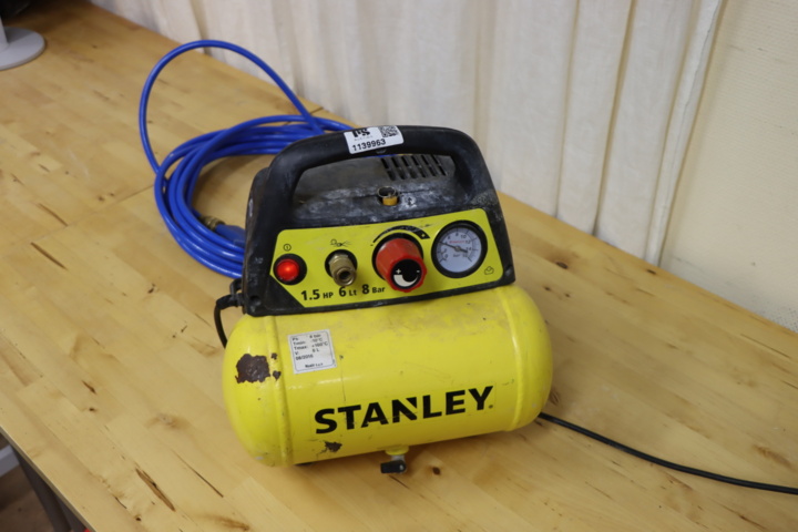 1139963-1 Stanley 1.5hp 6l, 8bar compressor