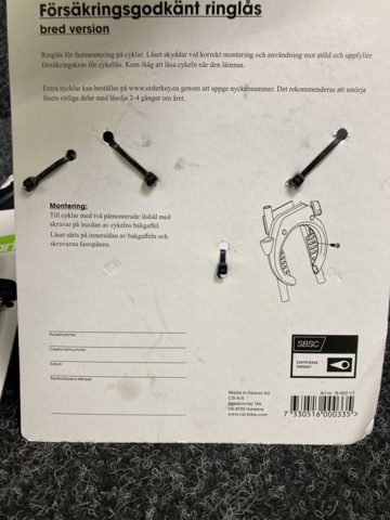 1158623-3 5 bicycle locks TWS Bike Parts