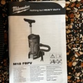 1144995-8 Backpack vacuum cleaner, Milwaukee M18 FBPV with battery and accessories