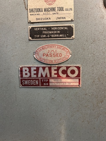 1065036-28 Mill Bemeco Shizuoka VHR-G