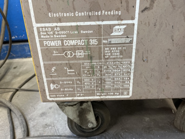 1065064-14 Mig-Svets Esab Power Compact 315 ECF
