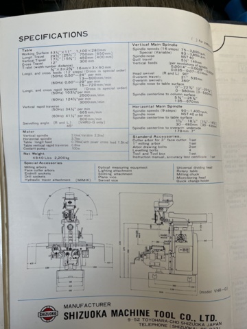 1065036-35 Mill Bemeco Shizuoka VHR-G