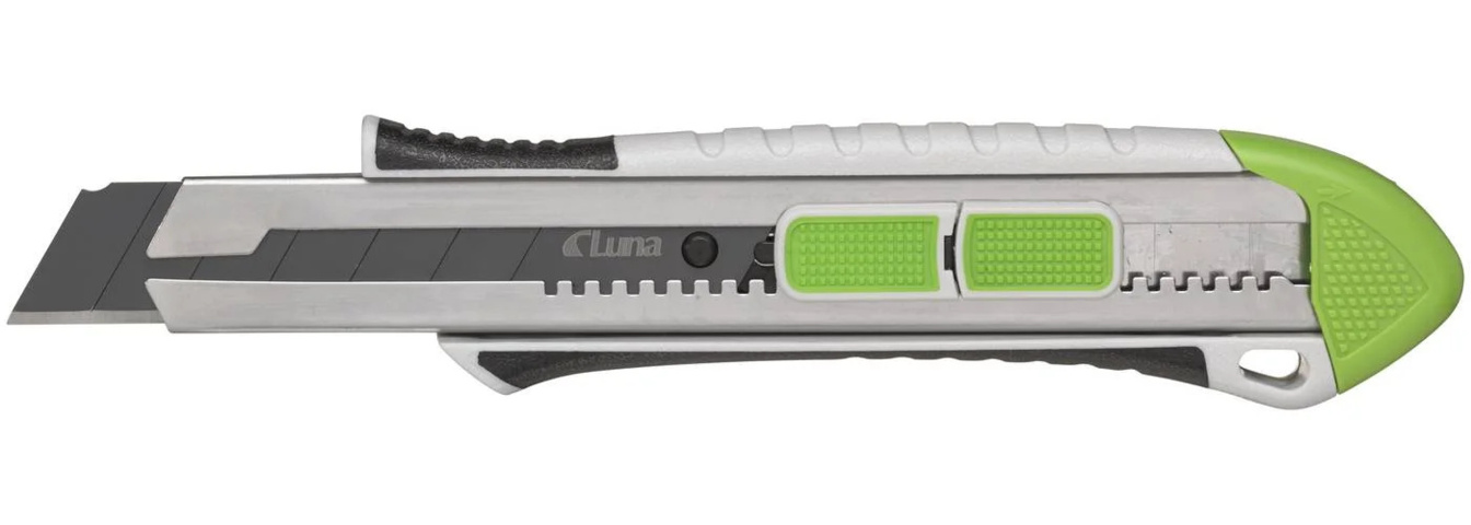 1161970-1 10 st Luna brytbladskniv plast, 25 mm - Frakt ingår