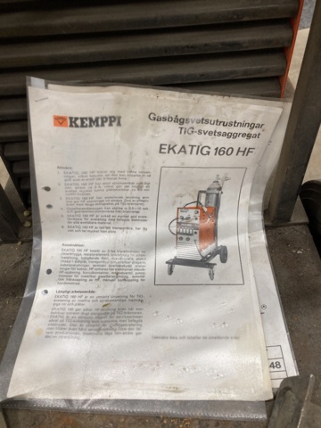 1158656-11 Tig welding Kemppi EKATIG 160HF