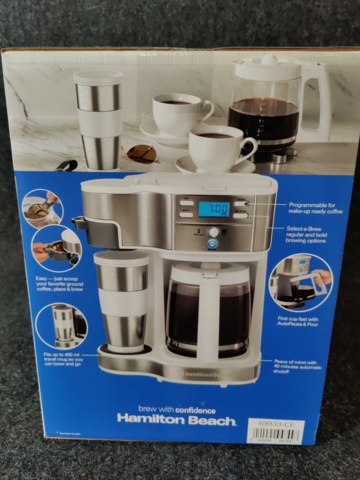 1162580-4 Kaffebryggare Hamilton Beach - Med Dubbla Bryggsystem