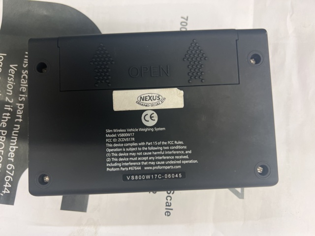 1051954-3 Portabel bilvåg Proform VS800W17/67644