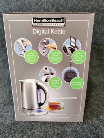 1162685-5 Kettle Hamilton Beach Professional 1.7 L Digital Kettle