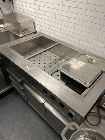 1143993-2 Heating cabinet with water bath & 3 drawers and cabinet