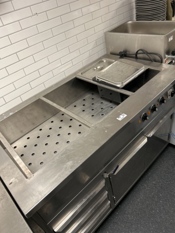 1143993-3 Heating cabinet with water bath & 3 drawers and cabinet