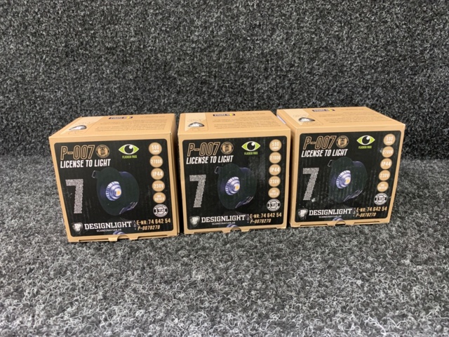 1162850-2 3 st Downlight Designlight P-0007 LED