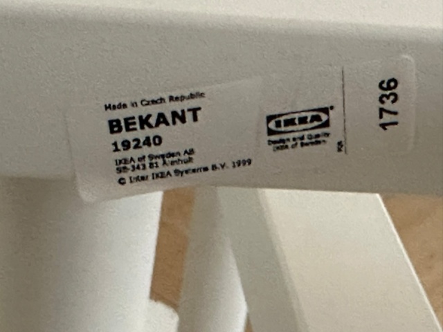 1071786-3 6 desk pads Bekant Ikea