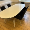 1071799-1 Conference table 3-part 5 conference chairs Patrik Ikea