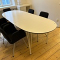 1071799-2 Conference table 3-part 5 conference chairs Patrik Ikea