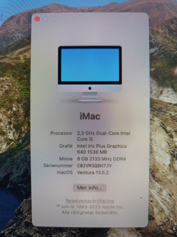 1000245-8 iMac "Core i5" 2.3 21.5" (Mid-2017)