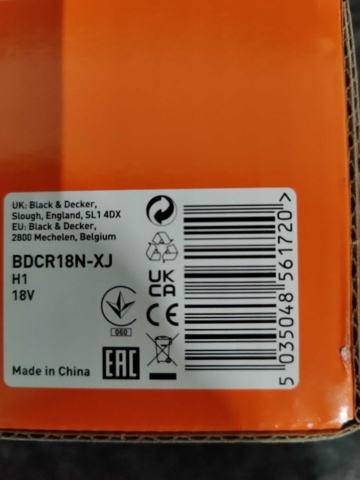 1163637-3 Tiger saw Black & Decker BDCR18N-XJ 18V