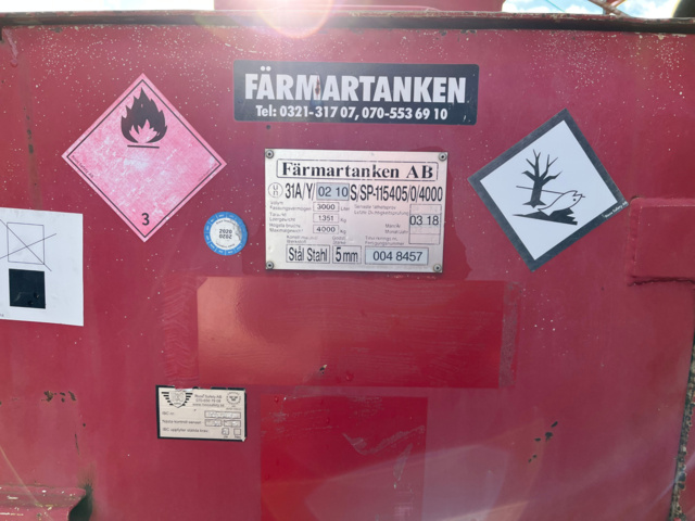 1149043-4 Diesel tank 3000L - Färmartanken AB