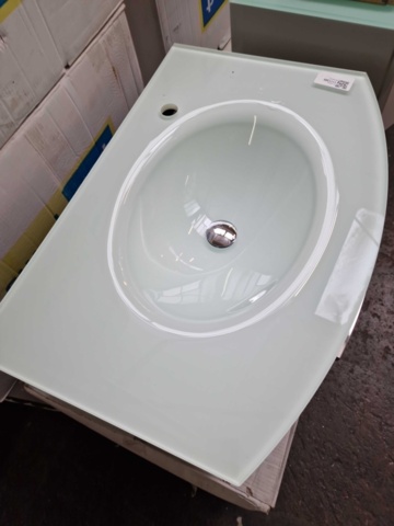 1164419-3 Ariel svart  75 cm kommod med handfat - sw105/bw