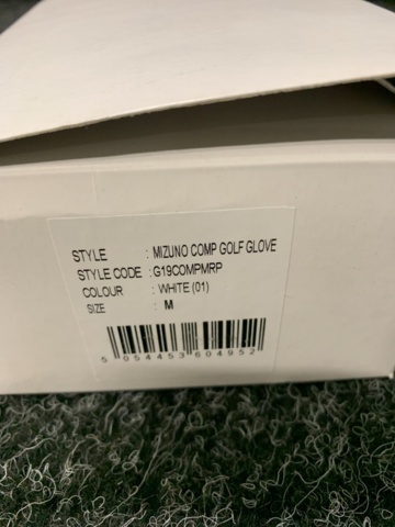 1164011-3 6 golf gloves Mizuno comp white, Size M