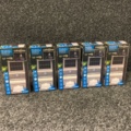1128640-2 5 solar powered LED wall lamps with sensors