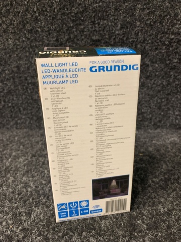 1128640-4 5 solar powered LED wall lamps with sensors