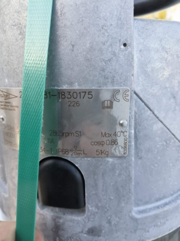 1128893-5 Submersible pump Flygt BS2640 MT - New