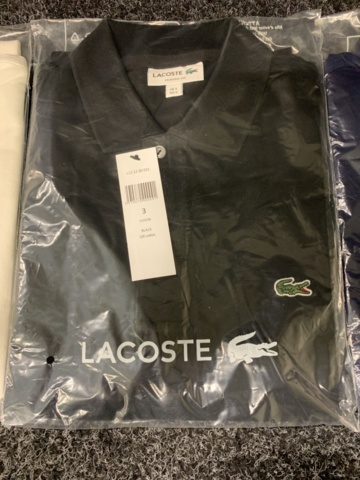1128692-4 3 polo shirts Lacoste, Size S