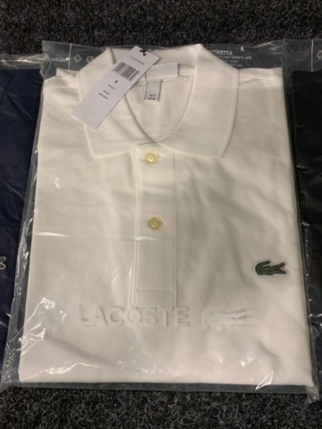 1128704-4 3 polo shirts Lacoste, Size M