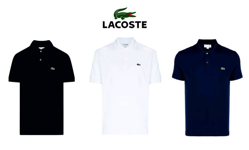 1128704-1 3 polo shirts Lacoste, Size M