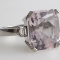 1165103-2 Ring 18K White Gold "Efva Attling" with Morganite and Diamonds
