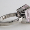 1165103-3 Ring 18K White Gold "Efva Attling" with Morganite and Diamonds