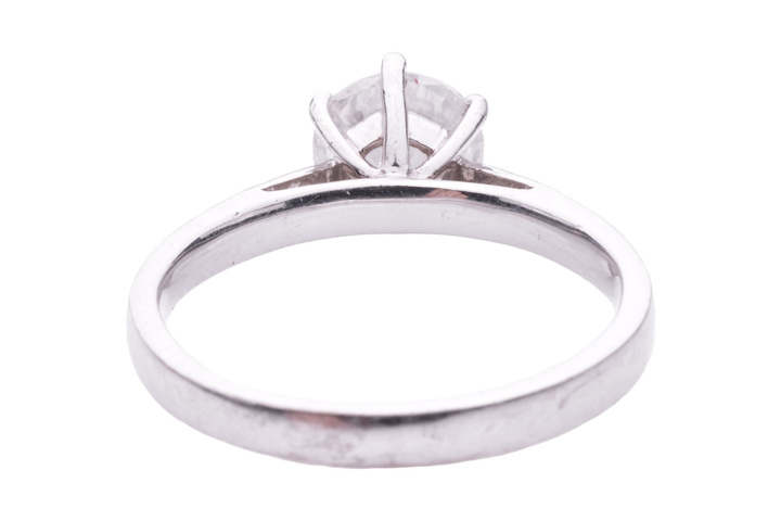 1165121-8 Ring 18K White Gold with Brilliant Cut Diamond approx 1.25 ct