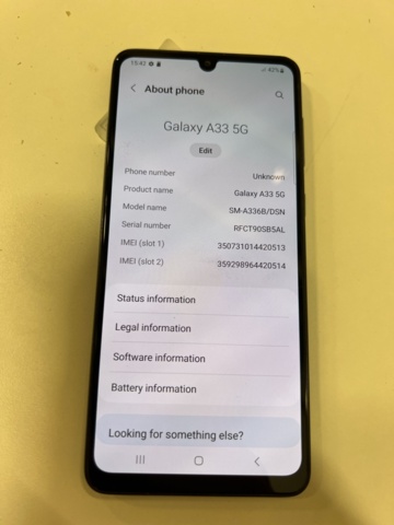 1001344-5 Smartphone Samsung Galaxy A33 5G