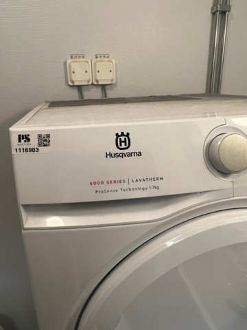1164092-3 Washing machine and dryer Husqvarna 6000 Series