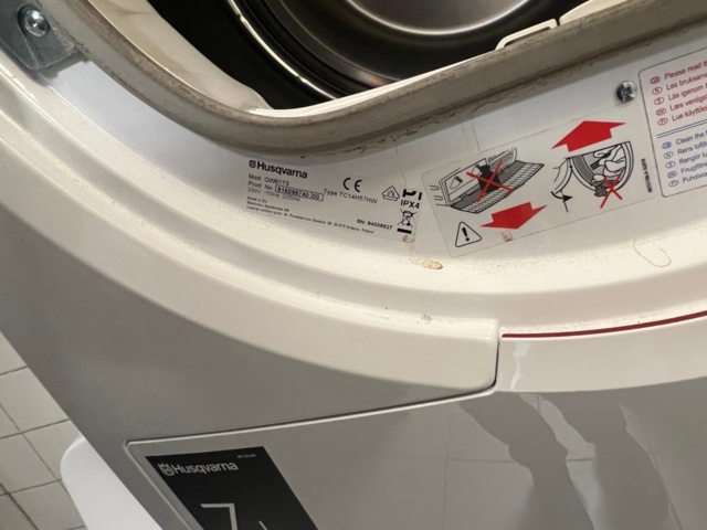 1164092-4 Washing machine and dryer Husqvarna 6000 Series