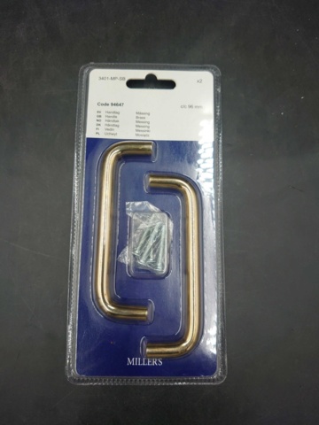 1147660-1 21 st 2-pack Millers handtag, 96 mm - Frakt ingår