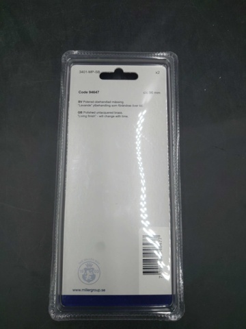 1147660-2 21 st 2-pack Millers handtag, 96 mm - Frakt ingår