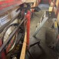 1164100-3 Waste oil drum, gearbox lift & work stand