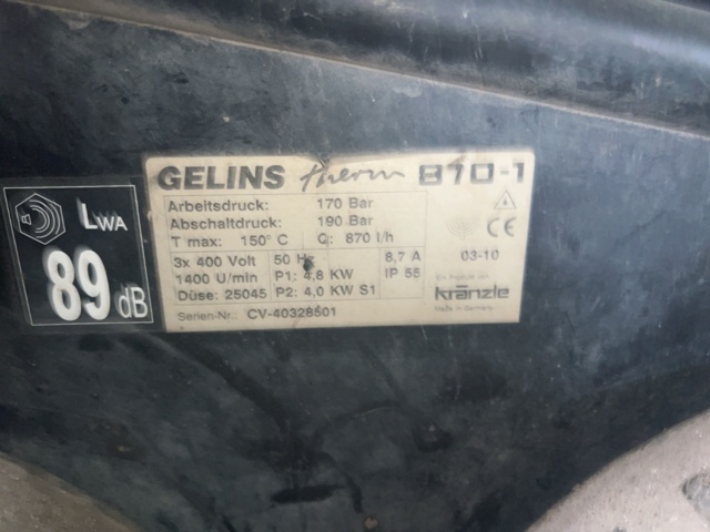 1164162-6 Hot water washer Kränzle Therm 870-1