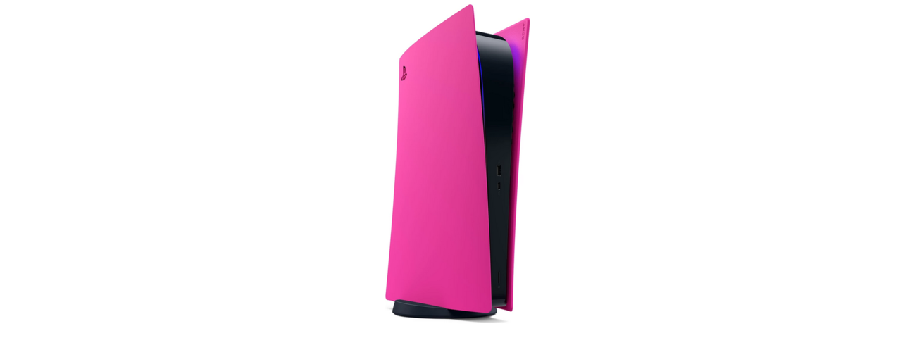 1093416-2 Console case for Sony PS5 Digital Cover Nova Pink Playstation 5