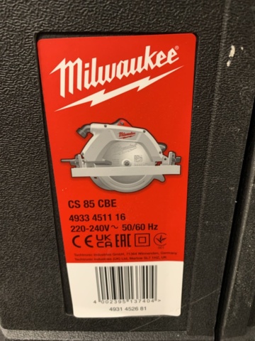 1166526-3 Circular saw Milwaukee CS 85 CBE